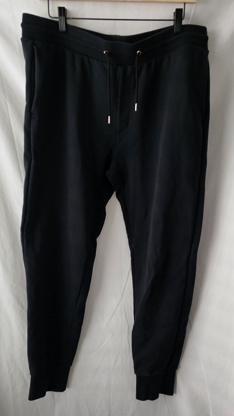 Paul Smith Paint Splatter Logo Sweatpants Joggers Black Size XL